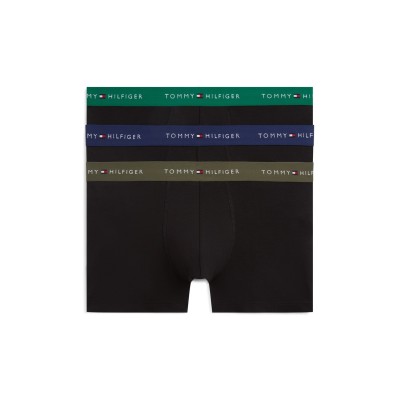 боксерки,мъжко,лятно,бельо,мъжко,бельо,tommy,hilfiger,3,pack,logo,waistband,trunks,army,green,navy,green