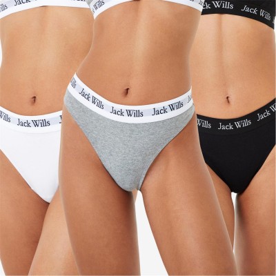 дамско,бельо,jack,wills,deptford,multipack,thong,3,pack,wht,grey,black