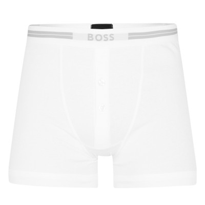боксерки,мъжко,бельо,boss,single,boxer,briefs,white,100