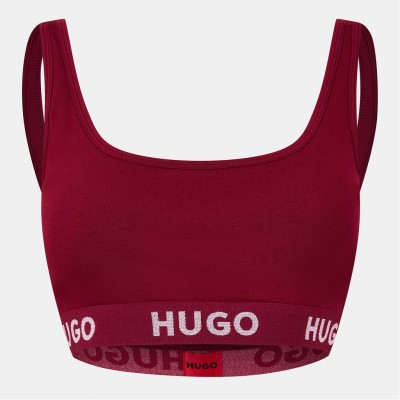 бюстие,аксесоари,на,разпродажба,hugo,sporty,logo,bralette,dark,red