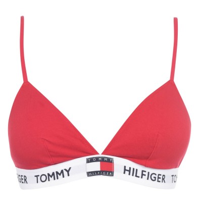 аксесоари,на,разпродажба,tommy,hilfiger,organic,cotton,padded,triangle,bra,tango,red,xcn