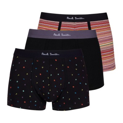 боксерки,мъжко,бельо,paul,smith,3,pack,stamp,aop,trunks,multicolour,1a