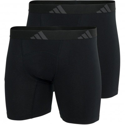 боксерки,мъжко,бельо,adidas,sport,active,flex,cotton,ergonomic,boxer,brief,2pk,black