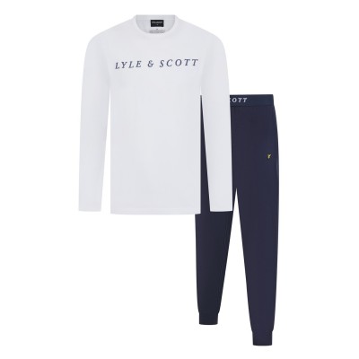 комплект,мъжки,пижами,lyle,and,scott,longs,pj,set,sn99,white,peacoat