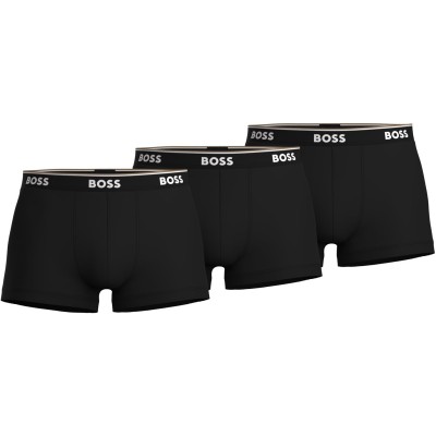 боксерки,мъжко,бельо,boss,bodywear,3,pack,power,trunks,black,001