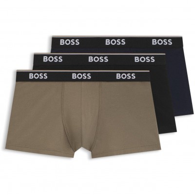 боксерки,мъжко,бельо,boss,mens,boss,bodywear,3,pack,boxer,shorts,with,logo,detail,black,multi