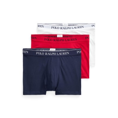 боксерки,polo,ralph,lauren,men,s,3,pack,cotton,trunks,white,red,blue