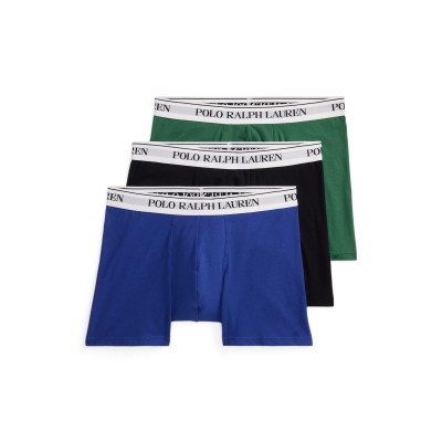 боксерки,мъжко,бельо,polo,ralph,lauren,men,s,3,pack,cotton,trunks,black,blu,green