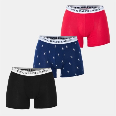 боксерки,аксесоари,на,разпродажба,мъжко,бельо,polo,ralph,lauren,men's,3,pack,boxer,trunks,nvy,aop,red,blk