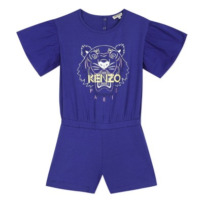 пижама,детски,3/4,панталони,kenzo,kids',tiger,onesie,electrc,blue