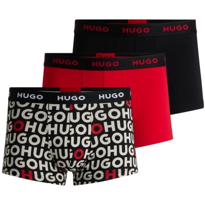 боксерки,аксесоари,на,разпродажба,мъжко,бельо,hugo,men's,3,pack,trunks,blk,chk,gry,963