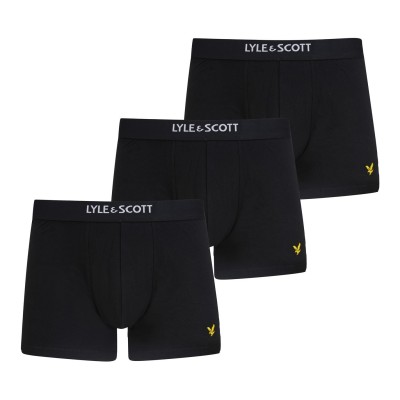 мъжко,лятно,бельо,аксесоари,на,разпродажба,мъжко,бельо,lyle,and,scott,3pk,cre,trnk,sn99,black