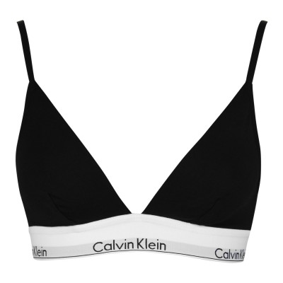 дамско,бельо,calvin,klein,cotton,triangle,bra,black
