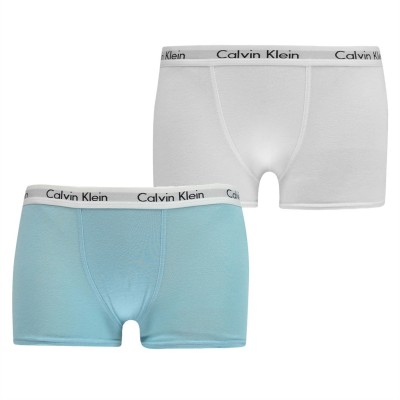 боксерки,детско,лятно,бельо,детско,бельо,calvin,klein,2,pack,boxer,shorts,white,aqua