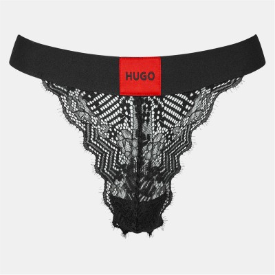 дамско,бельо,hugo,lace,thong,black