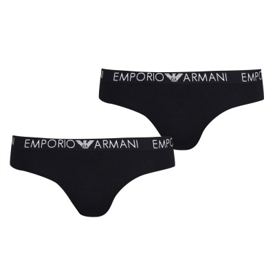 слипове,дамско,бельо,emporio,armani,2,pack,logo,briefs,black,17020
