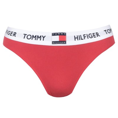 бикини,дамско,бельо,tommy,hilfiger,85,cotton,bikini,briefs,tango,red,xcn