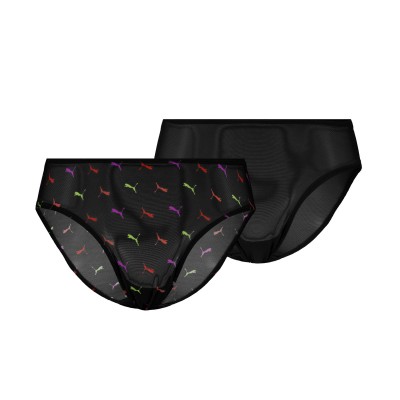 дамски,бикини,дамски,чорапи,дамско,бельо,puma,women,s,printed,mesh,2,pack,briefs,black