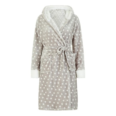 дамски,пижами,yumi,yumi,soft,drsinggown,ld99,grey,star