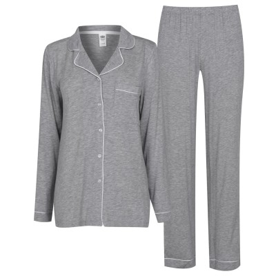 пижама,дамски,пижами,chelsea,peers,modal,button,up,pyjama,set,grey