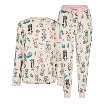 пижама,дамски,пижами,chelsea,peers,classic,pyjama,set,tennis,dogs