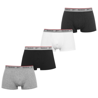 мъжки,боксерки,мъжко,лятно,бельо,разпродажба,reebok,аксесоари,на,разпродажба,reebok,4,pack,everyday,mens,trunks,dark,asst