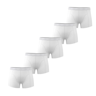 боксерки,мъжко,лятно,бельо,мъжко,бельо,giorgio,mens,essential,5,pack,trunks,white