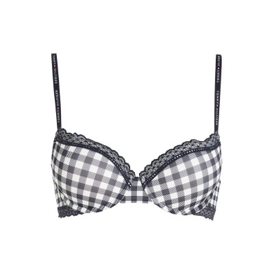дамско,бельо,tommy,hilfiger,lace,demi,print,gingham
