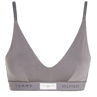 бюстие,tommy,hilfiger,women's,unlined,triangle,bralette,fossil,grey
