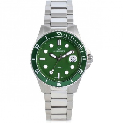 часовник,бижутерия,continental,continental,sports,watch,silver,and,green