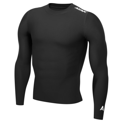 фланелка,с,дълъг,ръкав,мъжко,долно,бельо,atak,sports,gaa,compression,long,sleeve,top,senior,black