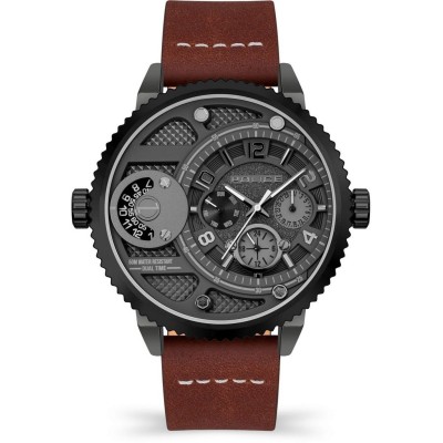 часовник,часовници,аксесоари,на,разпродажба,police,police,51mm,black,quartz,watch,pol.21952br,black,and,brown