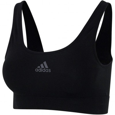 дамско,бельо,adidas,sport,active,seamless,micro,stretch,scoop,lounge,bra,black