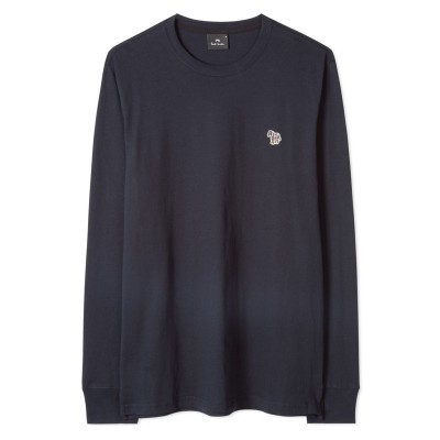 тениска,мъжки,тениски,ps,paul,smith,zebra,long,sleeve,t,shirt,navy,49