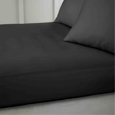 спално,бельо,и,комплекти,bianca,400,thread,count,cotton,sateen,fitted,sheet,black