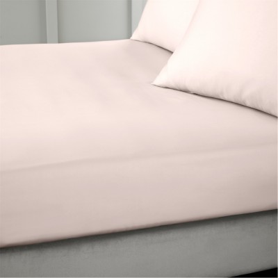 спално,бельо,и,комплекти,bianca,400,thread,count,cotton,sateen,fitted,sheet,blush,pink