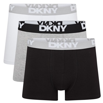 боксерки,мъжко,лятно,бельо,мъжко,бельо,dkny,3,pack,trunks,black,whit,grey