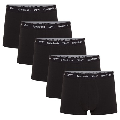 боксерки,мъжко,лятно,бельо,мъжко,бельо,reebok,5,pack,boyes,trunks,black
