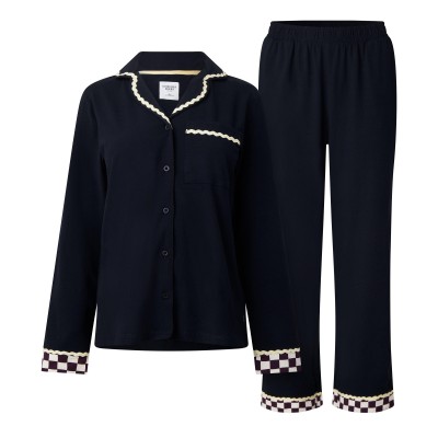 дамски,пижами,chelsea,peers,chelsp,button,up,pj,ld64,good,n,navy