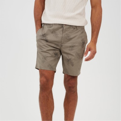 къси,панталони,мъжки,къси,панталони,brave,soul,shorts,with,leaf,print,grey,print