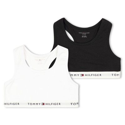 бюстие,tommy,hilfiger,kids',2,pack,non,wired,unlined,bralette,white,black,0vt