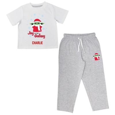 бебешки,облекла,детски,пижами,linea,personalised,christmas,infant,disney,pjs,star,wars,grogu