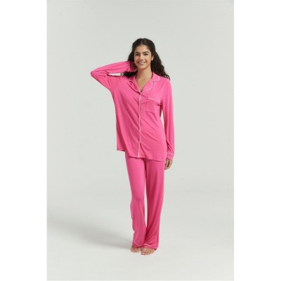пижама,дамски,пижами,be,you,long,sleeve,modal,pyjamas,pink