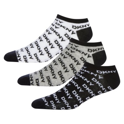 дамски,чорапи,dkny,womens,3,pack,trainer,liner,grace,black,white,gry