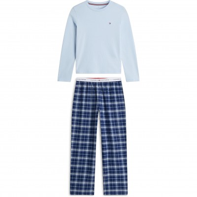 комплект,tommy,hilfiger,tommy,ls,pj,set,jn64,blue,plaid,0s9