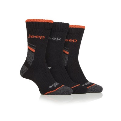 мъжки,чорапи,чорапи,на,разпродажба,всички,чорапи,jeep,3,pack,work,boot,socks,mens,black,orange