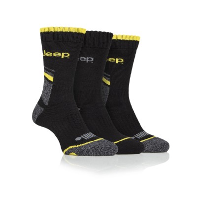 мъжки,чорапи,чорапи,на,разпродажба,всички,чорапи,jeep,3,pack,work,boot,socks,mens,blck,char,yellw