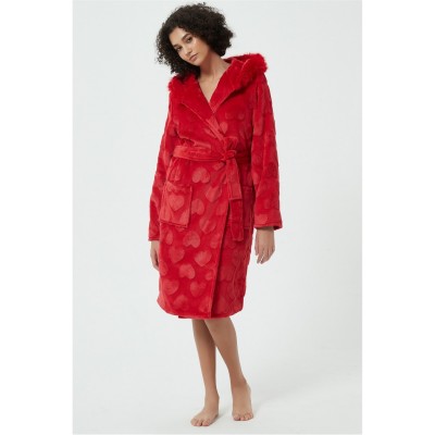 рокля,дамски,пижами,дамски,облекла,размер,linea,luxury,heart,sparkle,dressing,gown,red