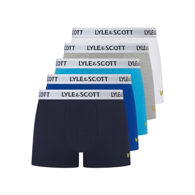 боксерки,мъжко,лятно,бельо,мъжко,бельо,lyle,and,scott,lyle,5pk,core,trunks,sn61,peact,blue,whit