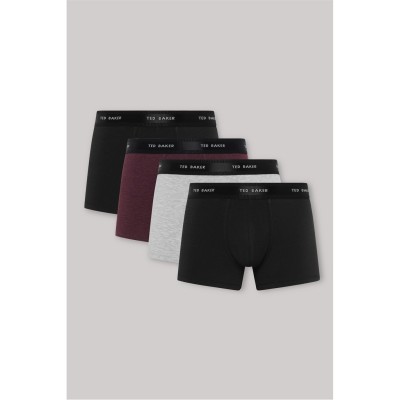 боксерки,аксесоари,на,разпродажба,мъжко,бельо,ted,baker,4pk,trunk,sn99,black,multi